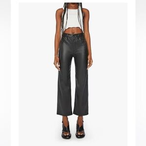 Mother The Rambler Zip Ankle Faux Leather sz 27